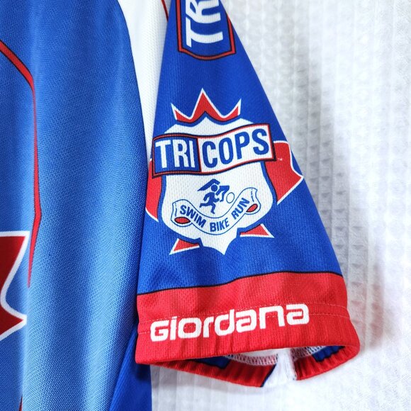 Giordana Cycling Jersey Men's xl Full Zip Size XL Tri Cops Swim Bike Run - Picture 6 of 14